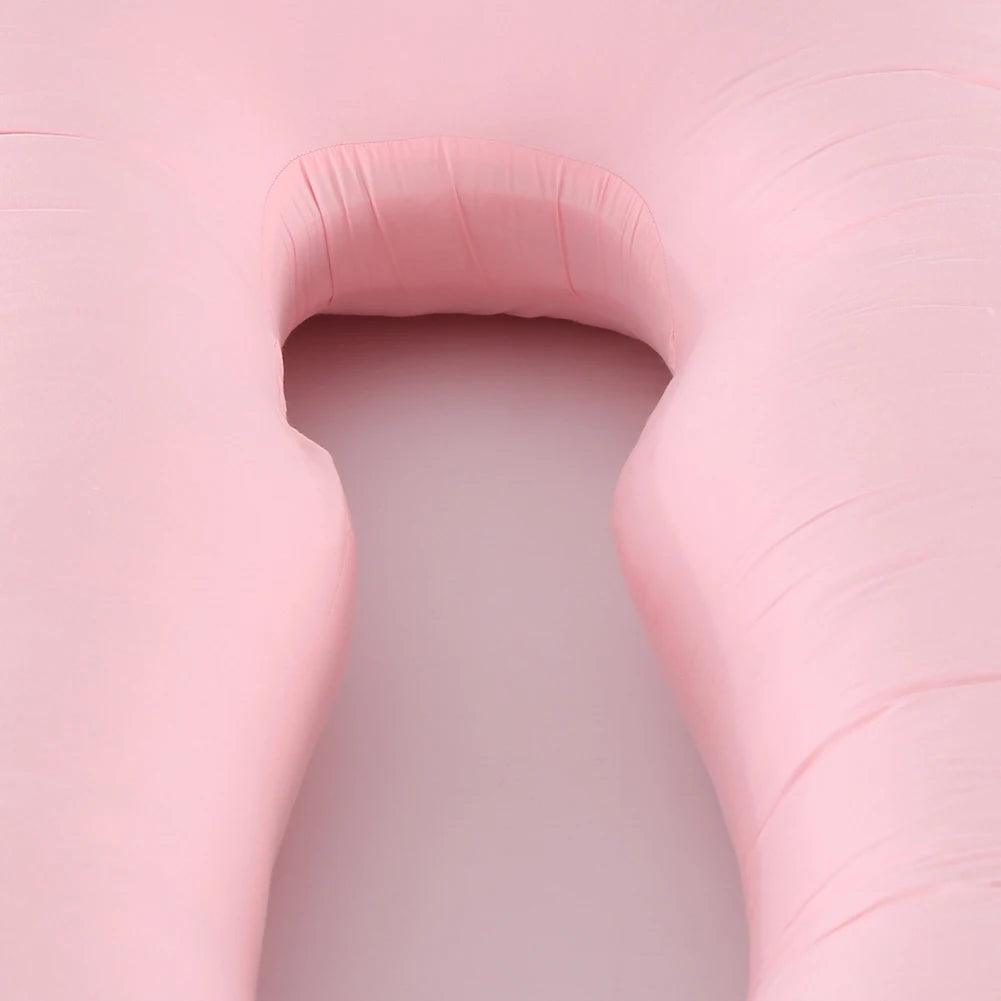 Maternity Pillow Case Multifunction Pure Cotton Cover U-shape for Pregnant Women