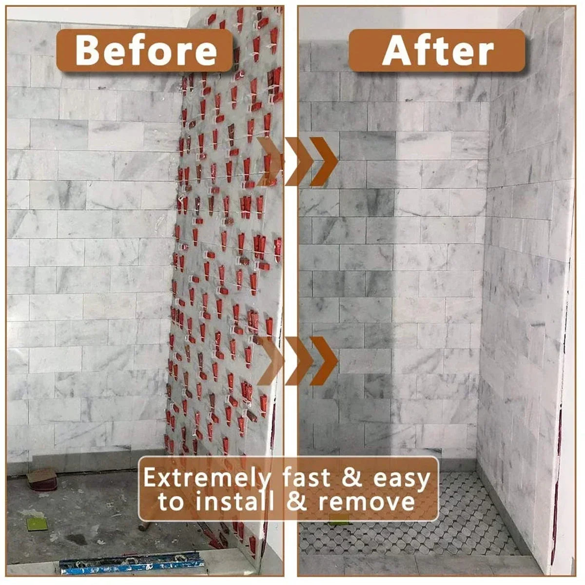 100-1500Pc Tile Leveling System Clips Tile Spacers Laying Level Spacers Clips for Ceramic Tile Laying Leveling Construction Tool