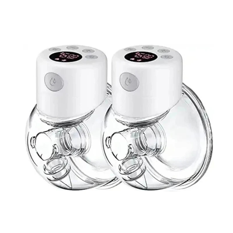 2/1pcs S12 Wearable Electric Breast Pump Silent Invisible Hands Free Breast Pump Comfort Milk Collector Milk Puller BPA-free