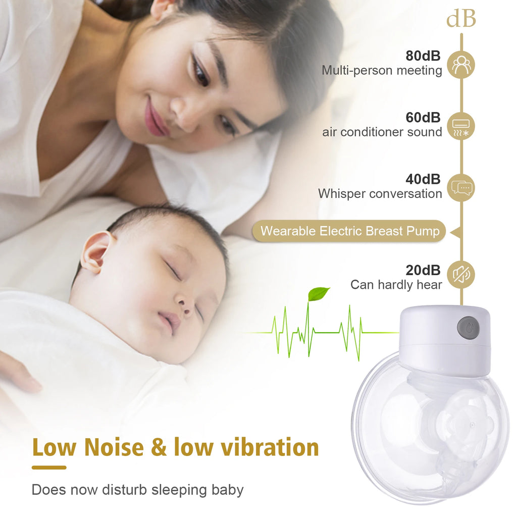 2/1pcs S12 Wearable Electric Breast Pump Silent Invisible Hands Free Breast Pump Comfort Milk Collector Milk Puller BPA-free