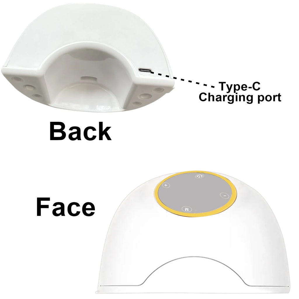 Wearable Electric Breast Pump 3 Modes 9 Suction Levels Hands Free Breast Pumps Milk Collector Painless and low noise