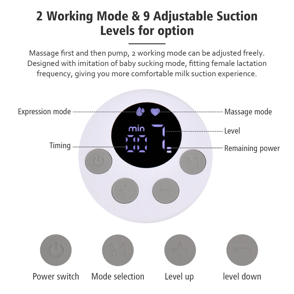 2/1pcs S12 Wearable Electric Breast Pump Silent Invisible Hands Free Breast Pump Comfort Milk Collector Milk Puller BPA-free