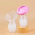 Portable silicone manual breast milk pump, breast milk storage and collection device