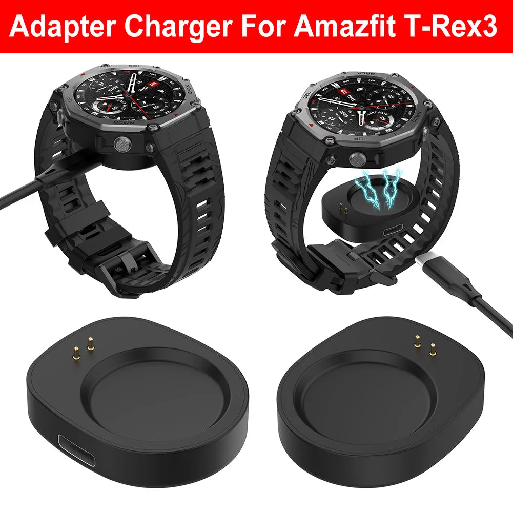 1 Pc Wireless Charger Dock Adapter for Amazfit Balance and T Rex 3 Smartwatches with Magnetic Interface