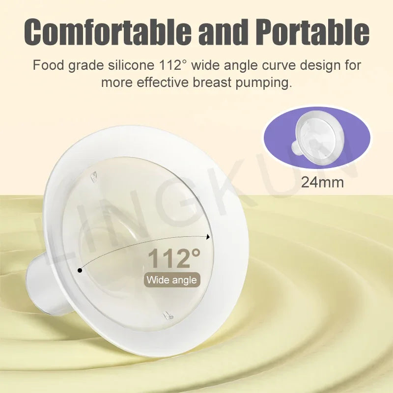 Rechargable Breast Pump Low Noise Electric Milk Puller Automatic Milker Comfort Breastfeeding Postpartum Care 180ML Milk Bottle