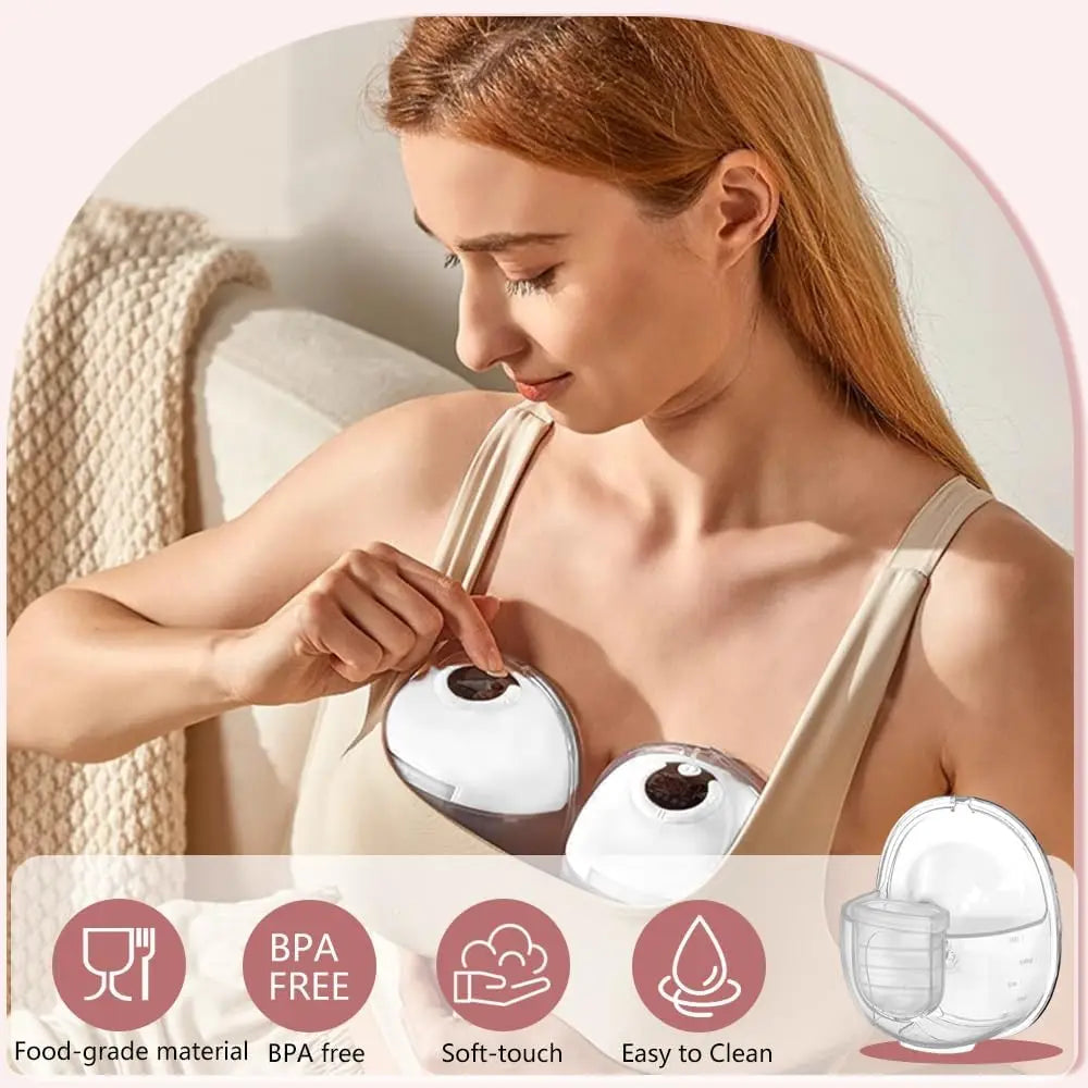 Full S32 Breast Pump Set with 24/27mm Flange for NCVI NICEGREEN Nuliie Zooawa Sunnaltree Wearable Breast Pump Replacement Parts