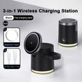 2025 New Qi2 Wireless Charger 3-in-1 Fast Charging Station Stand Folding Holder for iPhone16 15 14 ProMax Airpods Apple Watch