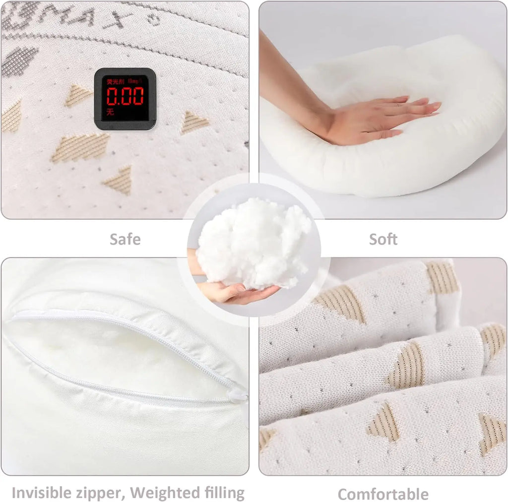 Pregnancy Pillow Maternity Pillow for Side Sleeping Comfort Full Body Support Pillow for Pregnant w/Detachable Adjustable Pillow